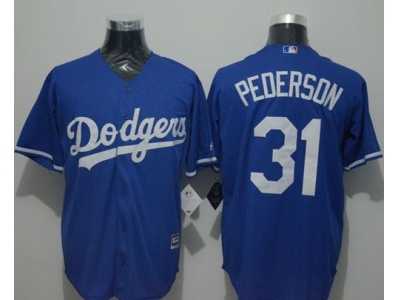 Los Angeles Dodgers #31 Joc Pederson Blue New Cool Base Stitched Baseball Jersey