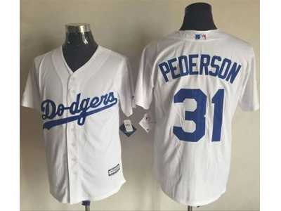 Los Angeles Dodgers #31 Joc Pederson White New Cool Base Stitched MLB Jersey