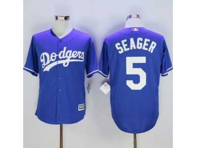 Los Angeles Dodgers #5 Corey Seager Blue New Cool Base Stitched Baseball Jersey