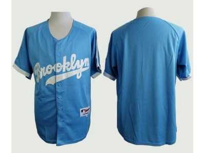 Los Angeles Dodgers Blank Light Blue Cooperstown Stitched Baseball