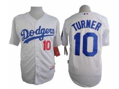 MLB Los Angeles Dodgers #10 Justin Turner White Cool Base jerseys