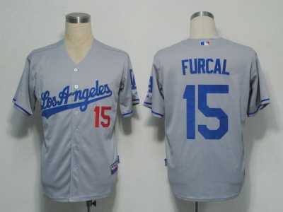 MLB Los Angeles Dodgers #15 Furcal Grey[Cool Base]