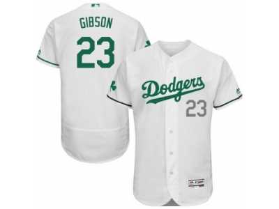 Men's Majestic Los Angeles Dodgers #23 Kirk Gibson White Celtic Flexbase Authentic Collection MLB Jersey