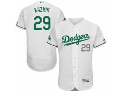 Men's Majestic Los Angeles Dodgers #29 Scott Kazmir White Celtic Flexbase Authentic Collection MLB Jersey