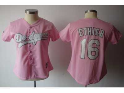 MLB Women Jerseys Los Angeles Dodgers #16 ethier pink