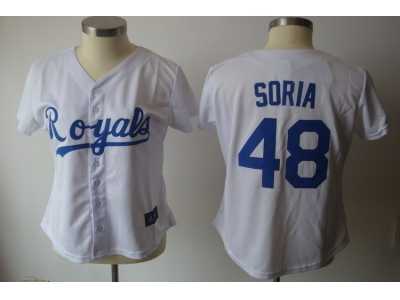 MLB Women Jerseys Los Angeles Dodgers #48 soria white
