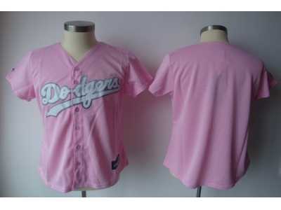 MLB Women Jerseys Los Angeles dodgers blank pink