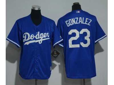 Youth Los Angeles Dodgers #23 Adrian Gonzalez Blue Cool Base Stitched MLB Jersey