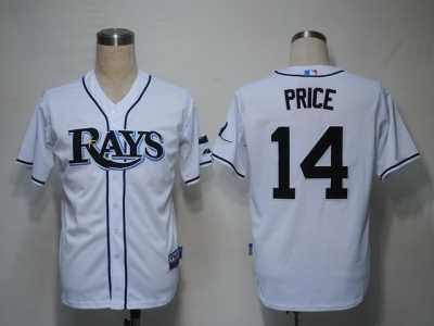 MLB Tampa Bay Rays #14 Price White[Cool Base]