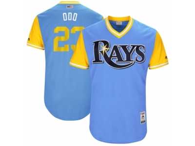 Men's 2017 Little League World Series Rays #23 Jake Odorizzi Odo Light Blue Jersey