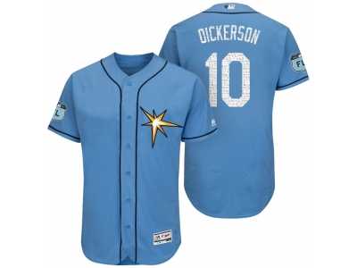 Men's Tampa Bay Rays #10 Corey Dickerson 2017 Spring Training Flex Base Authentic Collection Stitched Baseball Jersey