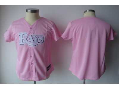 MLB Women Jerseys Tampa Bay rays blank pink