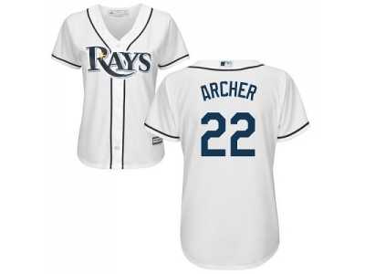 Women's Tampa Bay Rays #22 Chris Archer White Home Stitched MLB Jersey