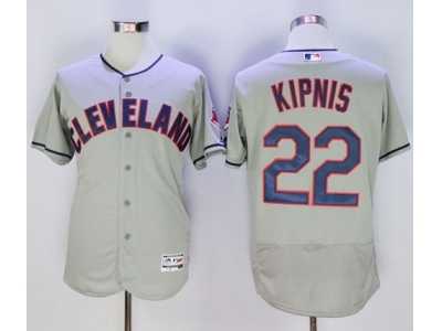 Cleveland Indians #22 Jason Kipnis Grey Flexbase Authentic Collection Stitched Baseball Jersey