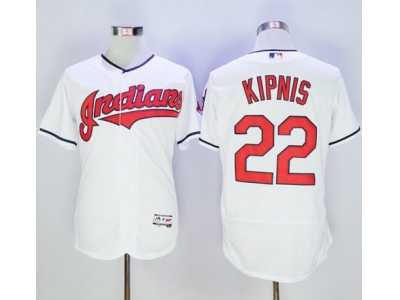 Cleveland Indians #22 Jason Kipnis White Flexbase Authentic Collection Stitched Baseball Jersey