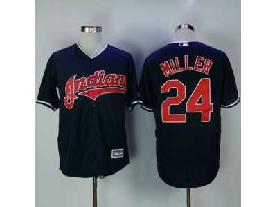 Cleveland Indians #24 Andrew Miller Navy Blue New Cool Base Stitched MLB Jersey