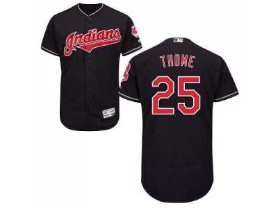 Cleveland Indians #25 Jim Thome Navy Blue Flexbase Authentic Collection Stitched Baseball Jersey
