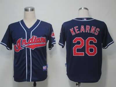 MLB Cleveland Indians #26 Kearns Blue[Cool Base]