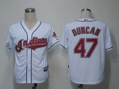 MLB Cleveland Indians #47 Duncan White[Cool Base]