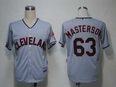 MLB Cleveland Indians #63 Masterson Grey[Cool Base]