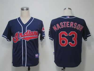 MLBCleveland Indians #63 Masterson Blue[Cool Base]