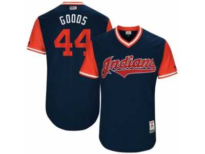 Men's 2017 Little League World Series Indians #44 Nick Goody Goods Navy Jersey