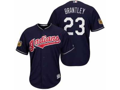 Men's Cleveland Indians #23 Michael Brantley 2017 Spring Training Cool Base Stitched MLB Jersey