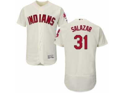 Men's Majestic Cleveland Indians #31 Danny Salazar Cream Flexbase Authentic Collection MLB Jersey