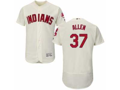Men's Majestic Cleveland Indians #37 Cody Allen Cream Flexbase Authentic Collection MLB Jersey