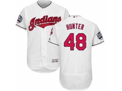 Men's Majestic Cleveland Indians #48 Tommy Hunter White 2016 World Series Bound Flexbase Authentic Collection MLB Jersey