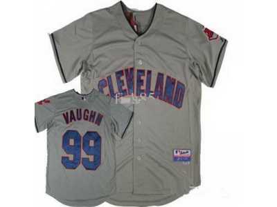 mlb Cleveland Indians #99 Rick Vaughn gray jersey