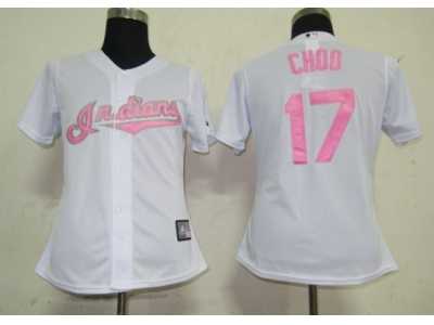MLB Women Jerseys Cleveland Indians #17 Choo White