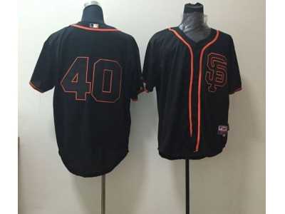 MLB San Francisco Giants #40 Noname black jerseys