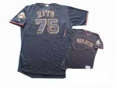 MLB San Francisco Giants #75 Barry Zito Black