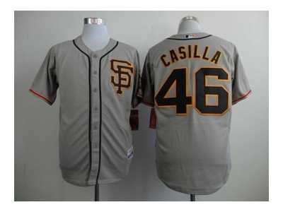 MLB san francisco giants #46 casilla grey[sf style] jerseys