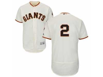 Men's Majestic San Francisco Giants #2 Denard Span Cream Flexbase Authentic Collection MLB Jersey