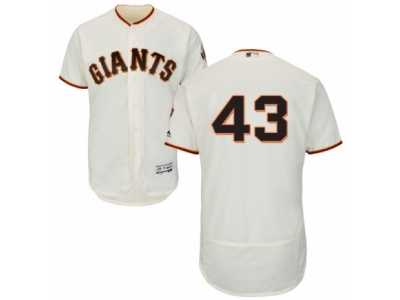 Men's Majestic San Francisco Giants #43 Dave Dravecky Cream Flexbase Authentic Collection MLB Jersey