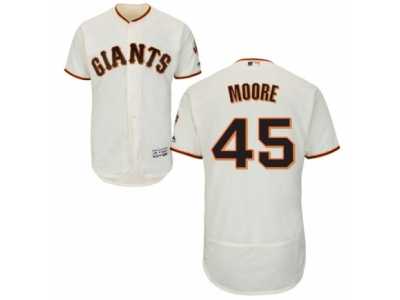 Men\'s Majestic San Francisco Giants #45 Matt Moore Cream Flexbase Authentic Collection MLB Jersey