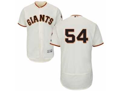 Men's Majestic San Francisco Giants #54 Sergio Romo Cream Flexbase Authentic Collection MLB Jersey