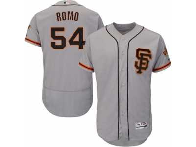 Men's Majestic San Francisco Giants #54 Sergio Romo Gray Flexbase Authentic Collection MLB Jersey