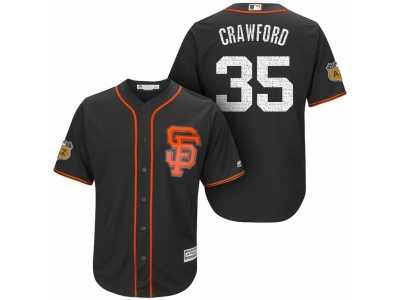 Men's San Francisco Giants #35 Brandon Crawford 2017 Spring Training Cool Base Stitched MLB Jersey