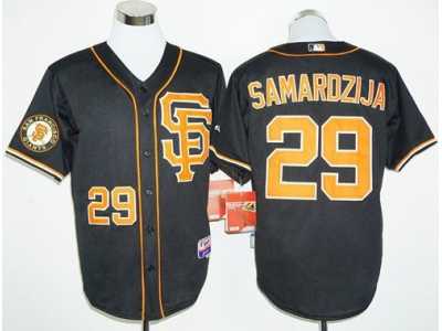 San Francisco Giants #29 Jeff Samardzija Black 2016 Cool Base Stitched Baseball Jersey