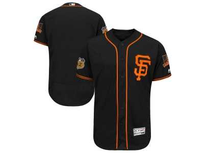 San Francisco Giants Blank Black 2017 Spring Training Flexbase Authentic Collection Stitched Baseball Jersey