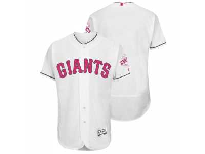 San Francisco Giants Blank White Home 2016 Mother's Day Flex Base Jersey