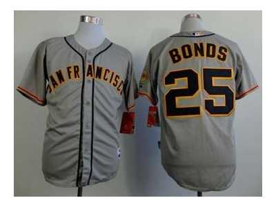 mlb jerseys san francisco giants #25 bonds grey[new]