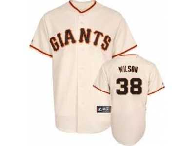 mlb san francisco giants #38 wilson cream