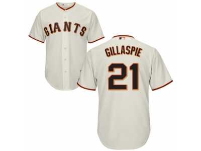 Youth San Francisco Giants #21 Conor Gillaspie Cream Majestic Cool Base Player MLB Jersey
