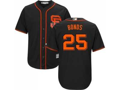 Youth San Francisco Giants #25 Barry Bonds Black Alternate Cool Base Stitched MLB Jersey