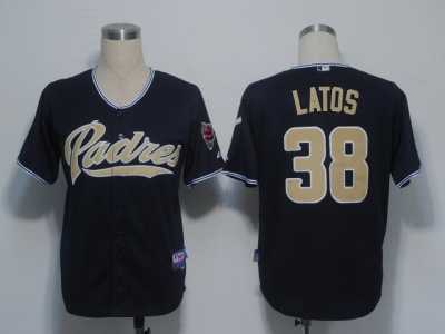 MLB San Diego Padres #38 Latos Dark Blue[Cool Base]