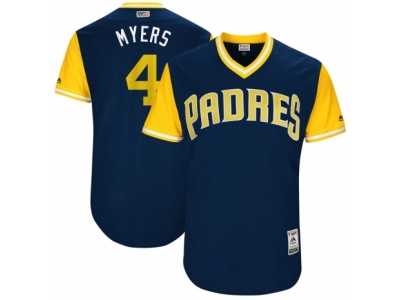 Men's 2017 Little League World Series Padres #4 Wil Meyers Myers Navy Jersey